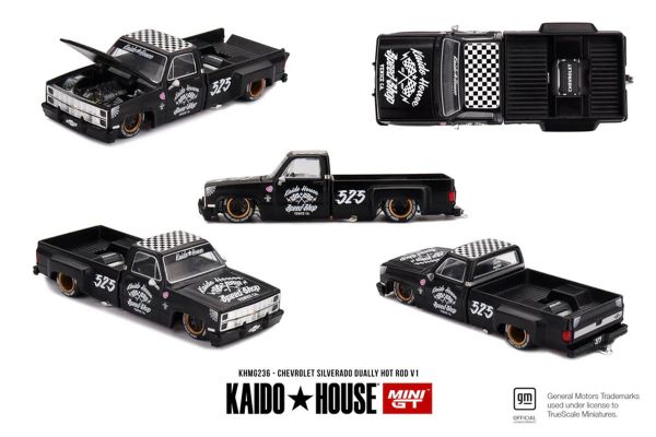 ***PREORDER Kaidohouse Chevrolet Silverado Dually Hot Rod V1 schwarz