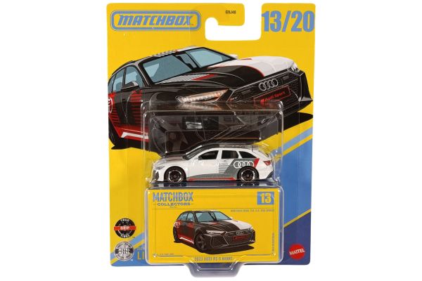 Matchbox GBJ48-JTC66 Audi RS 6 Avant 2023 weiss/rot/grau - Collectors Serie