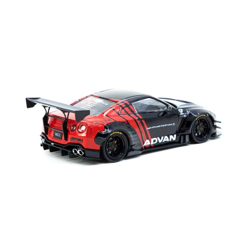Tarmac Nissan GT-R R35 type 2 LB-WORKS ADVAN schwarz/rot 1:43