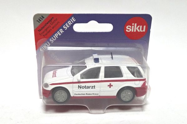 NOS! Siku 1414 Mercedes-Benz ML320 Notarzt - DRK weiss/rot - Blister