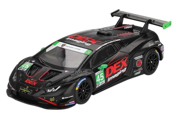 MiniGT 1129 Lamborghini Huracán GT3 EVO2 #45 DEX Imaging IMSA 24h Daytona 2024 schwarz 1:64