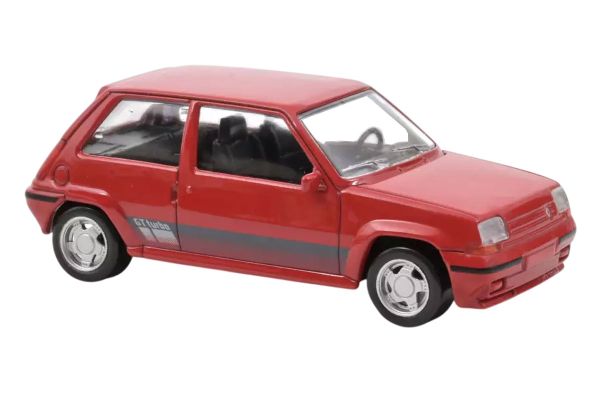 Norev 510539 Renault 5 SuperCinq GT Turbo PhII rot 1988 - Jet Car Maßstab 1:43 Modellauto