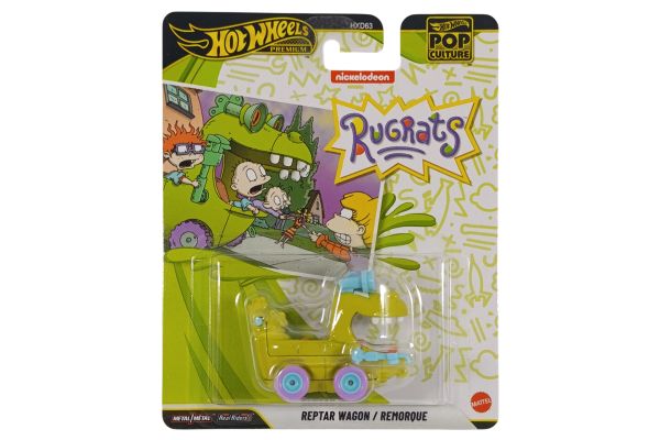 Hot Wheels HXD63-JHW87 Reptar Wagon / Remorque grün - Rugrats 1:64