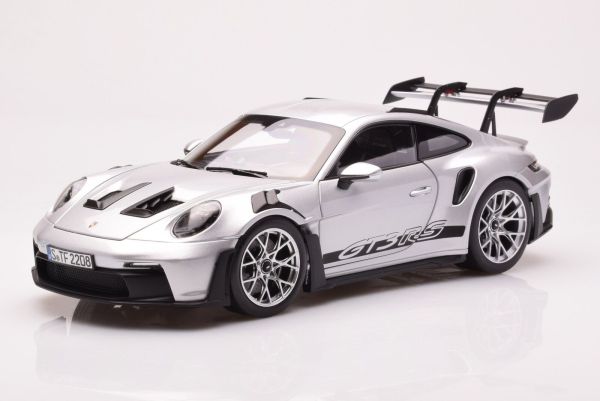 Norev 187357 Porsche 911 GT3 RS GT-Silber metallic 2022 Maßstab 1:18 Modellauto