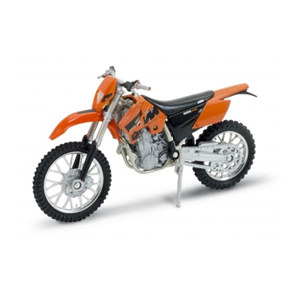 Welly 12815 KTM 525 EXC orange/schwarz Maßstab 1:18 Modellmotorrad