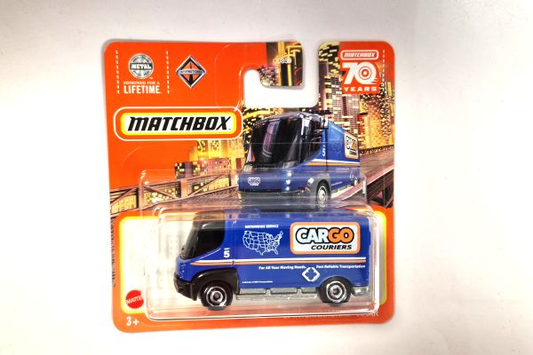 Matchbox HLC93 International eStar "CarGo Couriers" blau 2009, 37/100 Maßstab ca. 1:64 Modellauto 20