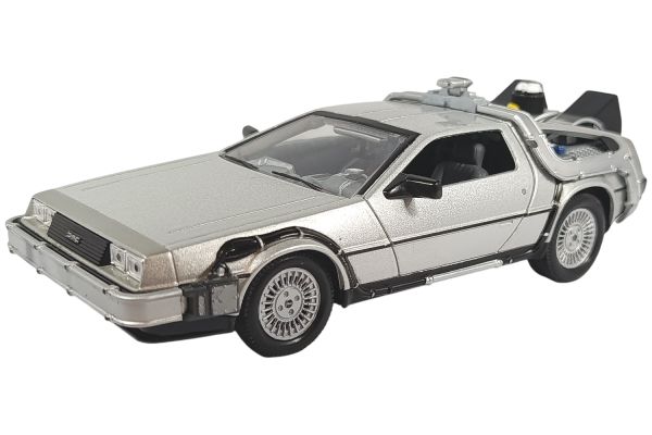 Welly DeLorean Back to the Future II flying wheel version silber
