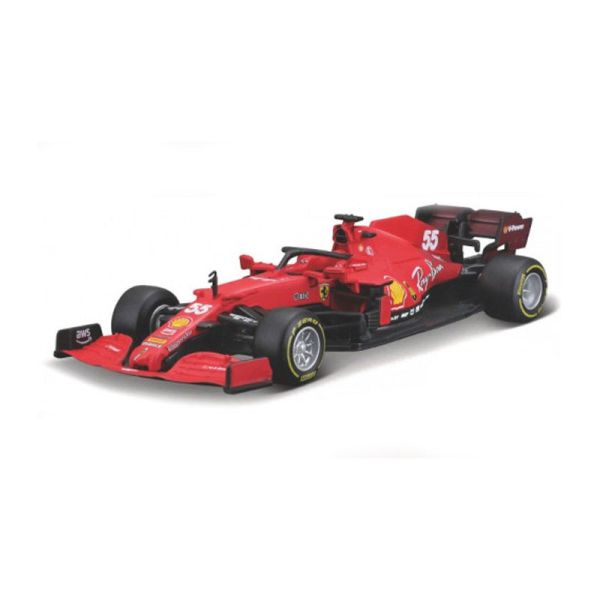Bburago 36829 Ferrari SF21 &quot;#55 C. Sainz&quot; Formel 1 2021 Maßstab 1:43 Modellauto