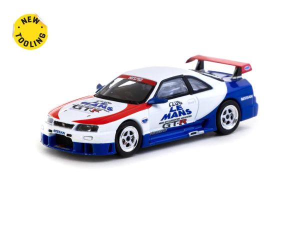 Tarmac Nissan Nismo GT-R LM Test Car blau/weiss/rot 1:64