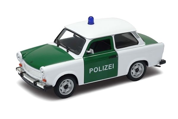 Welly 24037 Trabant 601 "Polizei" weiss/grün Maßstab 1:24 Modellauto
