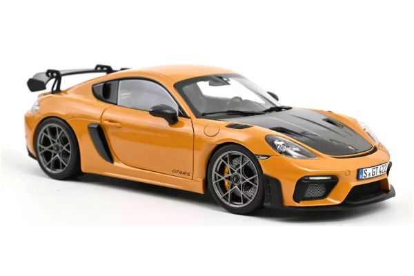 Norev 187252 Porsche Cayman GT4 RS mit Weissach Package 2023 gelb 1:18