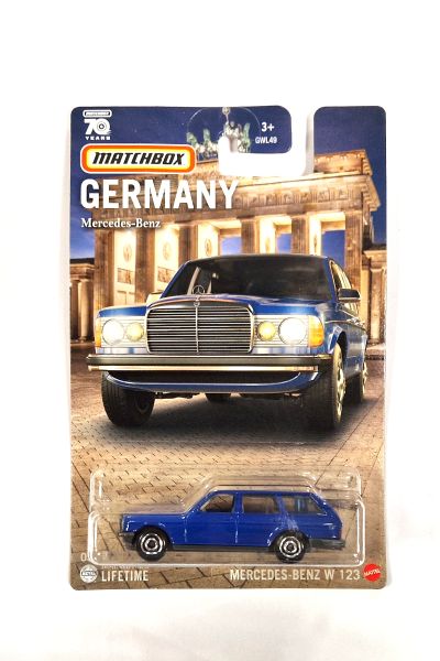 Matchbox GWL49-HPC60 Mercedes-Benz W123 dunkelblau - Germany 05/12 Maßstab ca. 1:64 Modellauto