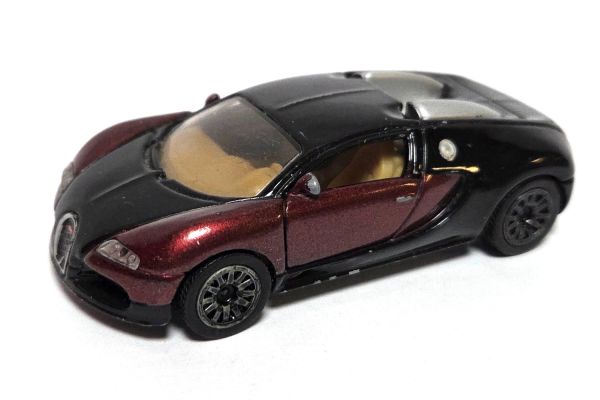 gebraucht! Siku 1305 Bugatti 16.4 Veyron dunkelrot metallic/schwarz - leicht bespielt