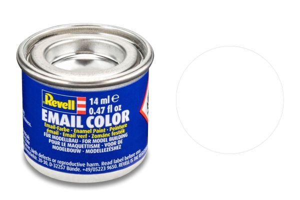 Revell 32105 weiß matt Email Farbe Kunstharzbasis 14 ml Dose