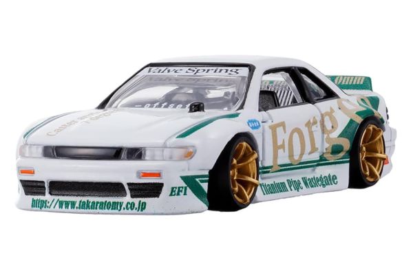 Tomica Custom Works WH26 Nissan Silvia weiss/grün ca. 1:64