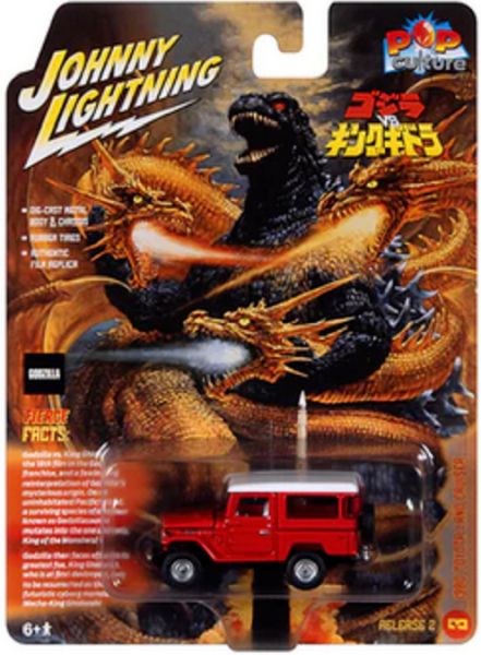 Johnny Lightning JLPC012-3 Toyota Land Cruiser "Godzilla" rot 1980 - Pop Culture 2023 R2 Maßstab 1:6