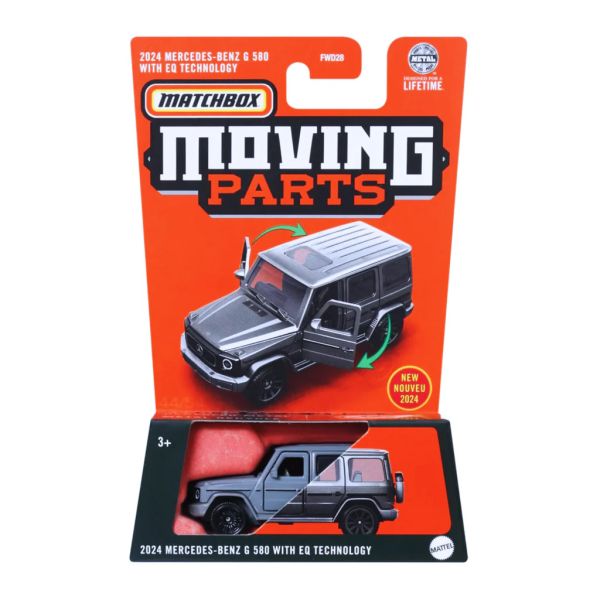 Matchbox FWD28-HVM77 Mercedes-Benz G580 EQ grau 2024 Moving Parts 2024 ca. 1:64
