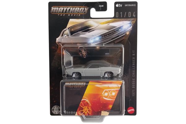 Matchbox GBJ48-JKH42 Dodge Challenger R/T 1971 hellgrau - The Movie Serie