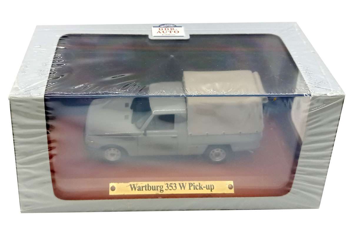 Atlas Wartburg 353 Trans Pick-up Modellauto 1/43 – Grün, DDR 1966-1989, Metall/Plastik, Mit Vitrine