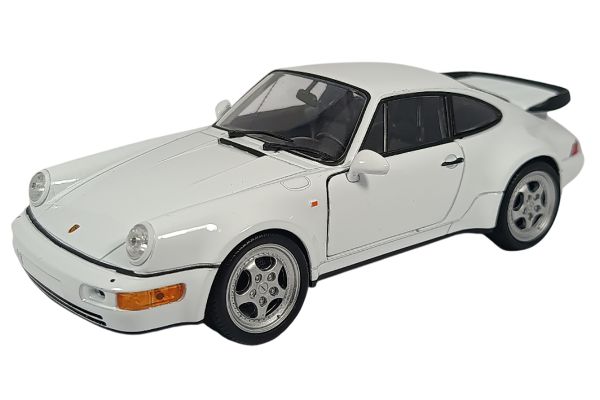 Welly Porsche 911 (964) Turbo 3.0 1974 weiss 1:24