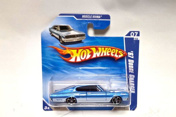 NOS! Hot Wheels H7510 Dodge Charger 1967 blau metallic - Blister
