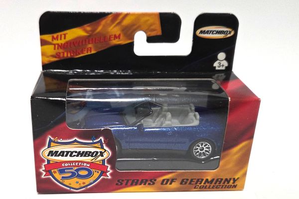 NOS! Matchbox 90156 Mercedes-Benz CLK Cabrio blau metallic ca. 1:64 OVP