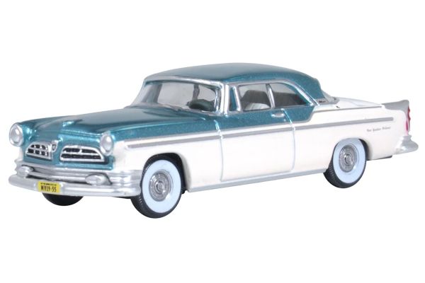 Oxford Chrysler New Yorker Deluxe Coupe St.Regis 1955 weiss/türkis 1:76