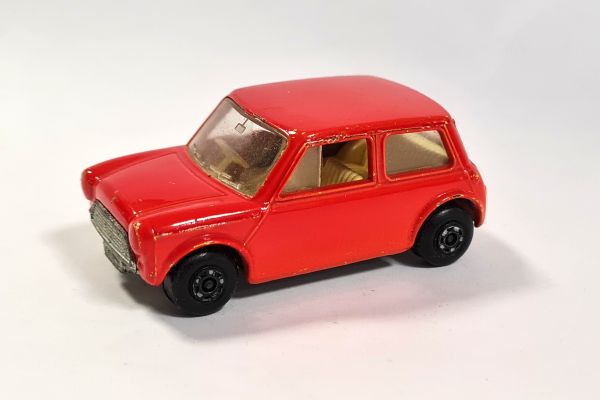 gebraucht! Matchbox No.29 Racing Mini hellrot Made in England 1970 - leicht bespielt