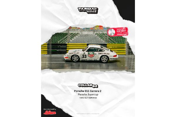 ***PREORDER Tarmac Porsche 911 Carrera 2 #33 Sieger Porsche Supercup Monaco 1993 weiss