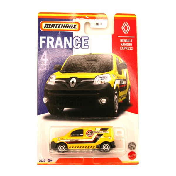 Matchbox HBL02-HFH71 Renault Kangoo Express &quot;Poste&quot; gelb - Best of France 04/12 2022