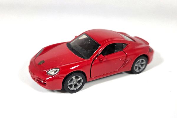 gebraucht! Siku 1433 Porsche Cayman S rot - fast wie neu