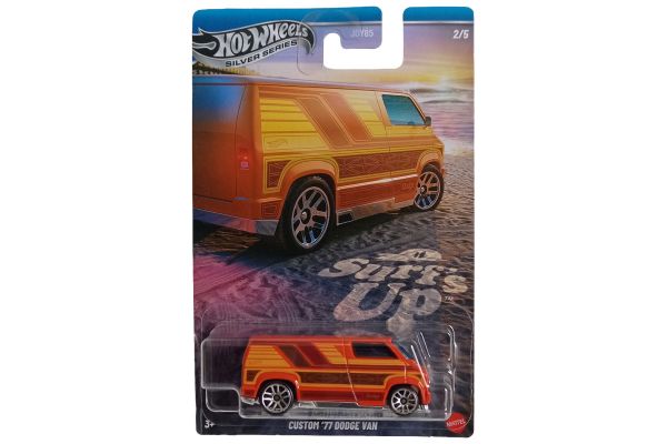 Hot Wheels Custom Dodge Van 1977 rot/orange - Beach Bums 2/5 1:64