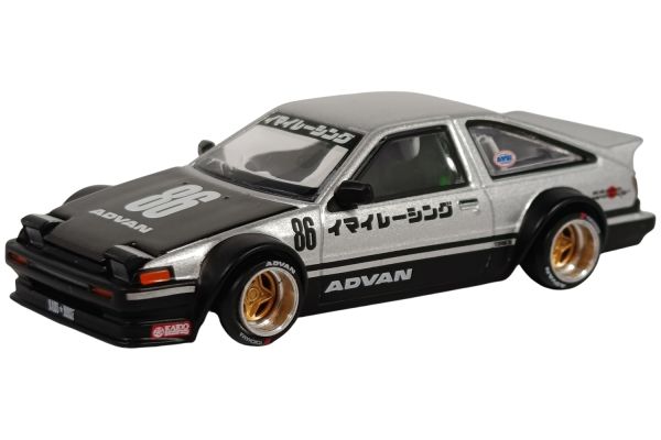 Kaidohouse 218 Toyota AE86 Sprinter Truneo Kaido Street V2 1983 grau/schwarz 1:64