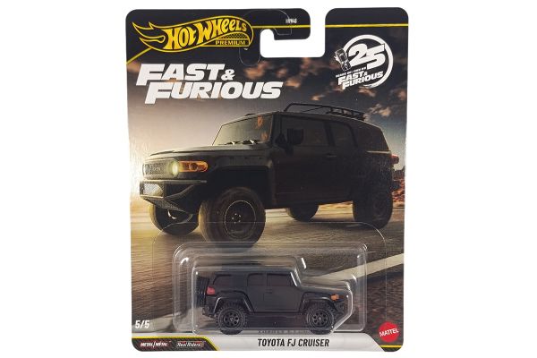 Hot Wheels HNW46-JHW69 Toyota FJ Cruiser schwarz - Fast & Furious 5/5 1:64