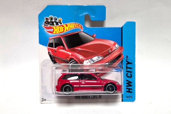 NOS! Hot Wheels BDC77 Honda Civic EF 1990 rot ca. 1:64