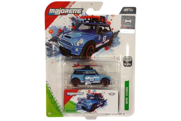 Majorette Mini Cooper S #53 blau - Mini Icons
