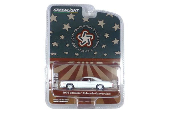 Greenlight 28140-B Cadillac Eldorado Convertible weiss 1976 - Anniversary 1:64
