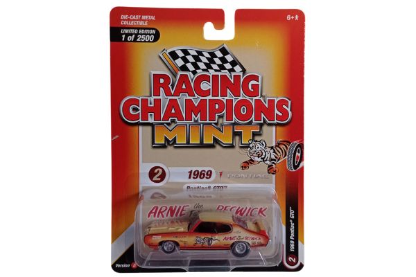 Racing Champions RC016B-2 Pontiac GTO creme/orange 1969 - Mint 2023 R1 Maßstab 1:64