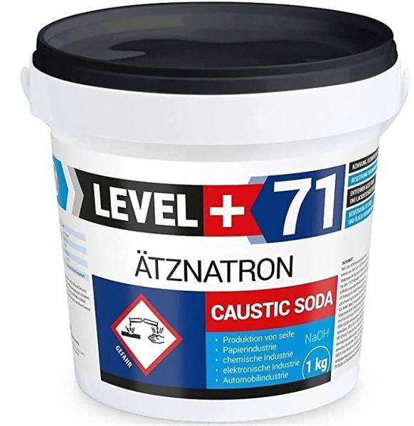 Ätznatron RM71 Natriumhydroxid, kaustisches Soda 1KG