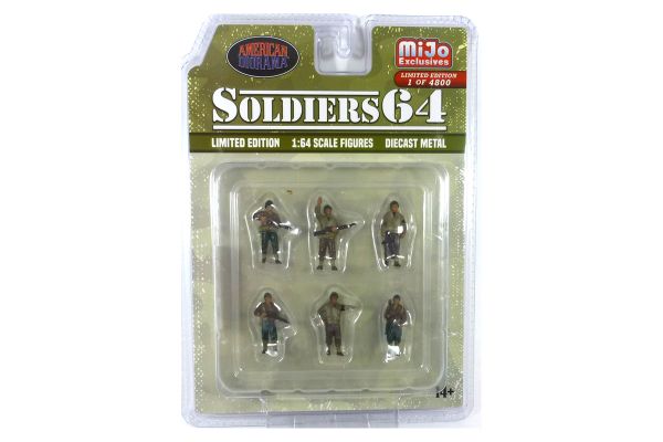 American Diorama AD76502 Figurenset "Soldiers 64" mijo Exclusives Maßstab 1:64 Soldaten