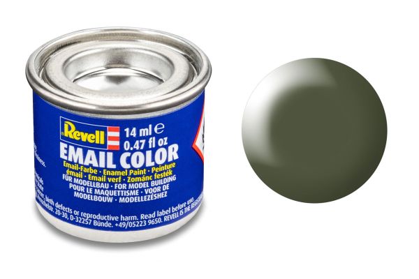 Revell 32361 oliv-grün seidenmatt Email Farbe Kunstharzbasis 14 ml Dose