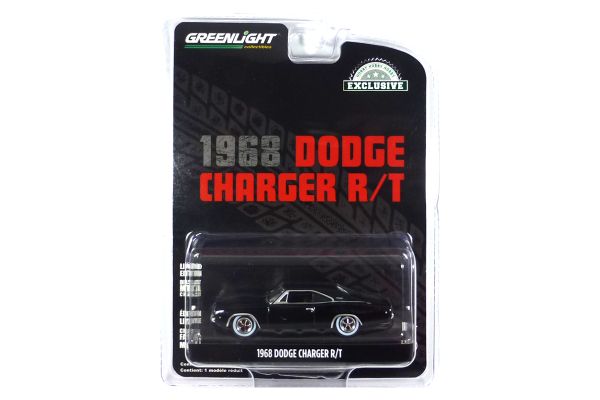 Greenlight 44724 Dodge Charger R/T schwarz 1968 - Exclusive 1:64