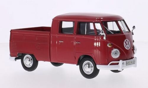 Motormax 79343 Volkswagen Type 2 (T1) Doppelkabine Pritsche rot Maßstab 1:24