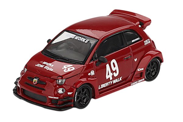 MiniGT 963 Fiat Abarth 595 LB-WORKS x Abas Works rot 1:64