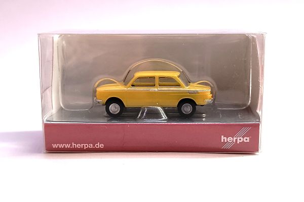 Herpa 024501 NSU TT gelb Maßstab 1:87 Modellauto (NOS)