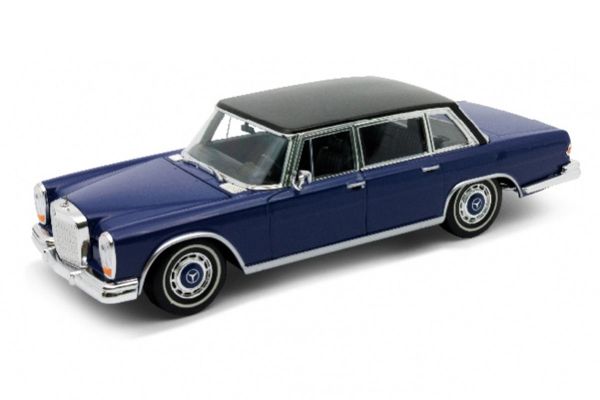 ***Welly 24121 Mercedes Benz 600 blau 1963 Maßstab 1:24 Modellauto