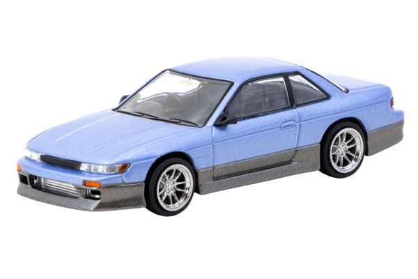 Tarmac VERTEX Nissan Silvia (S13) blau/grau 1:64