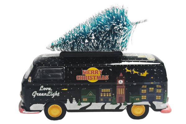 Greenlight 30564-A VW Type 2 Merry Christmas schwarz - limited Edition 1:64
