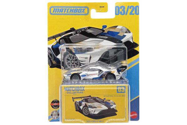 Matchbox GBJ48-HVW11 Ford GT MK II 2020 weiss/blau - Collectors Serie
