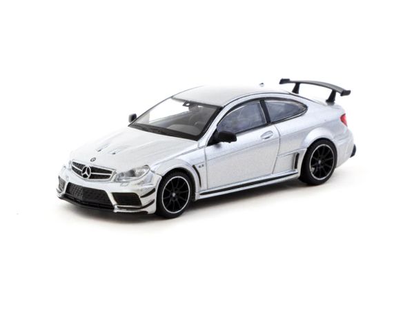 Tarmac T64G-009-SL Mercedes-Benz C 63 AMG Coupé Black Series silber 1:64